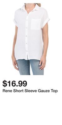 TJ Maxx Rene short sleeve gauze top offer