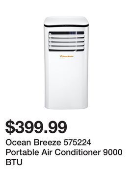 Kmart Ocean breeze 575224 portable air conditioner 9000 btu offer