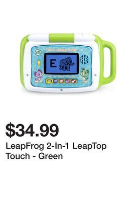 Kmart Leapfrog 2-in-1 leaptop touch - green offer