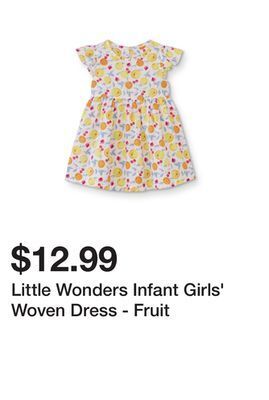 Kmart Little wonders infant girls' woven dress - fruit offer