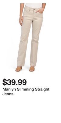 TJ Maxx Marilyn slimming straight jeans offer