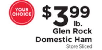 ShopRite Domestic ham offer
