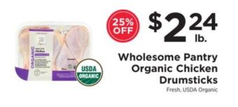 ShopRite Organic chicken drumsticks offer