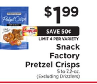 ShopRite Pretzel crisps offer