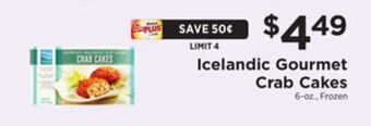 ShopRite Icelandic gourmet crab cakes offer