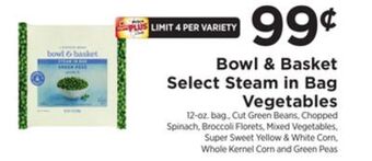ShopRite Select steam in bag vegetables offer