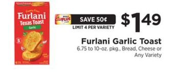 ShopRite Garlic toast offer