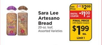ShopRite Artesano bread offer