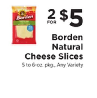 ShopRite Natural cheese slices offer
