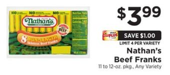 ShopRite Beef franks offer