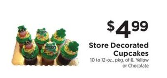 ShopRite Store decorated cupcakes offer