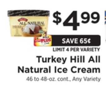 ShopRite All natural ice cream offer