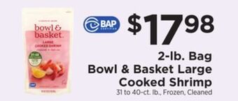 ShopRite 2-lb. bag large cooked shrimp offer