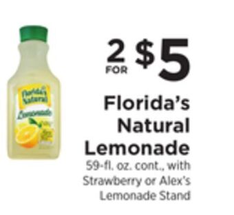 ShopRite Natural lemonade offer