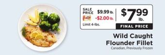 ShopRite Wild caught flounder fillet offer
