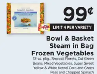 ShopRite Steam in bag frozen vegetables offer