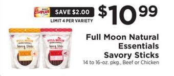 ShopRite Natural essentials savory sticks offer