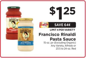 ShopRite Pasta sauce offer