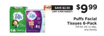 ShopRite Facial tissues 6-pack offer