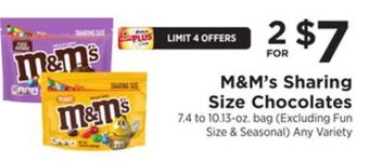ShopRite Sharing size chocolates offer
