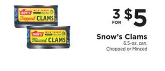 ShopRite Clams offer