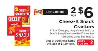 ShopRite Snack crackers offer