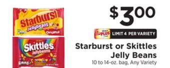 ShopRite Starburst or skittles jelly beans offer
