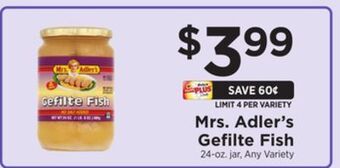 ShopRite Gefilte fish offer