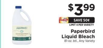 ShopRite Liquid bleach offer