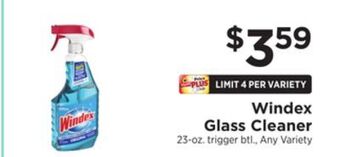 ShopRite Glass cleaner offer