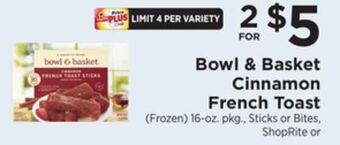 ShopRite Cinnamon french toast offer