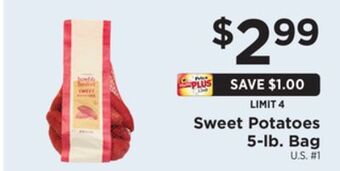 ShopRite Sweet potatoes 5-lb. bag offer