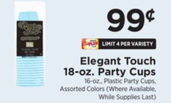 ShopRite 18-oz. party cups offer