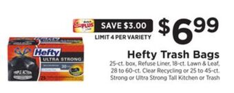 ShopRite Trash bags offer