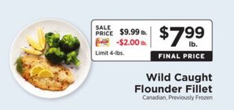 ShopRite Wild caught flounder fillet offer
