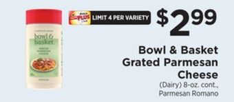 ShopRite Grated parmesan cheese offer