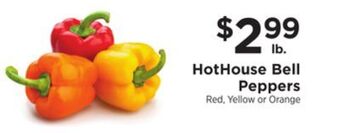 ShopRite Hothouse bell peppers offer