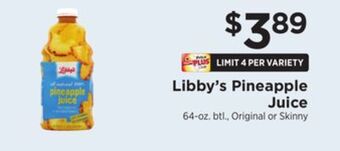 ShopRite Pineapple juice offer
