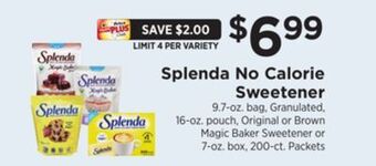 ShopRite No calorie sweetener offer