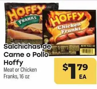Cardenas Salchichas de carne o pollo hoffy offer