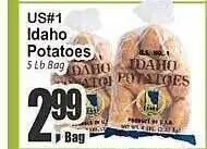 Key Food Us#1 idaho potatoes offer
