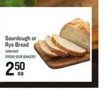 Lowes Foods Sourdough or rye bread offer