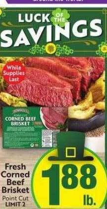 Save Mart Fresh corned beef brisket offer