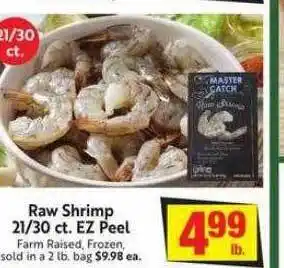 Raw shrimp 21-30 ez peel