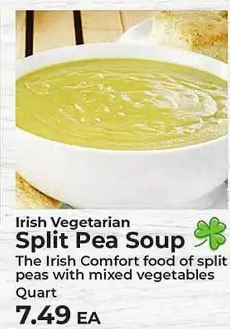 Sunset Foods Irish vegetarian split pea soup offer