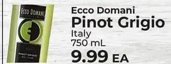 Sunset Foods Ecco domani pinot grigio offer
