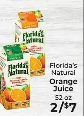 Sunset Foods Florida's natural orange juice offer