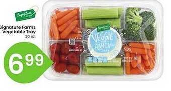 Albertsons Signature farms vegetable tray offer