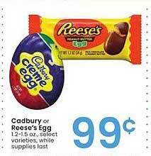 Albertsons Cadbury or reese's egg offer