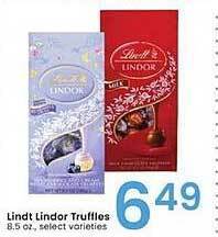 Albertsons Lindt lindor truffles offer